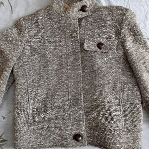 Hilfiger Chocolate Brown Tweed Blazer by Tommy Hilfiger